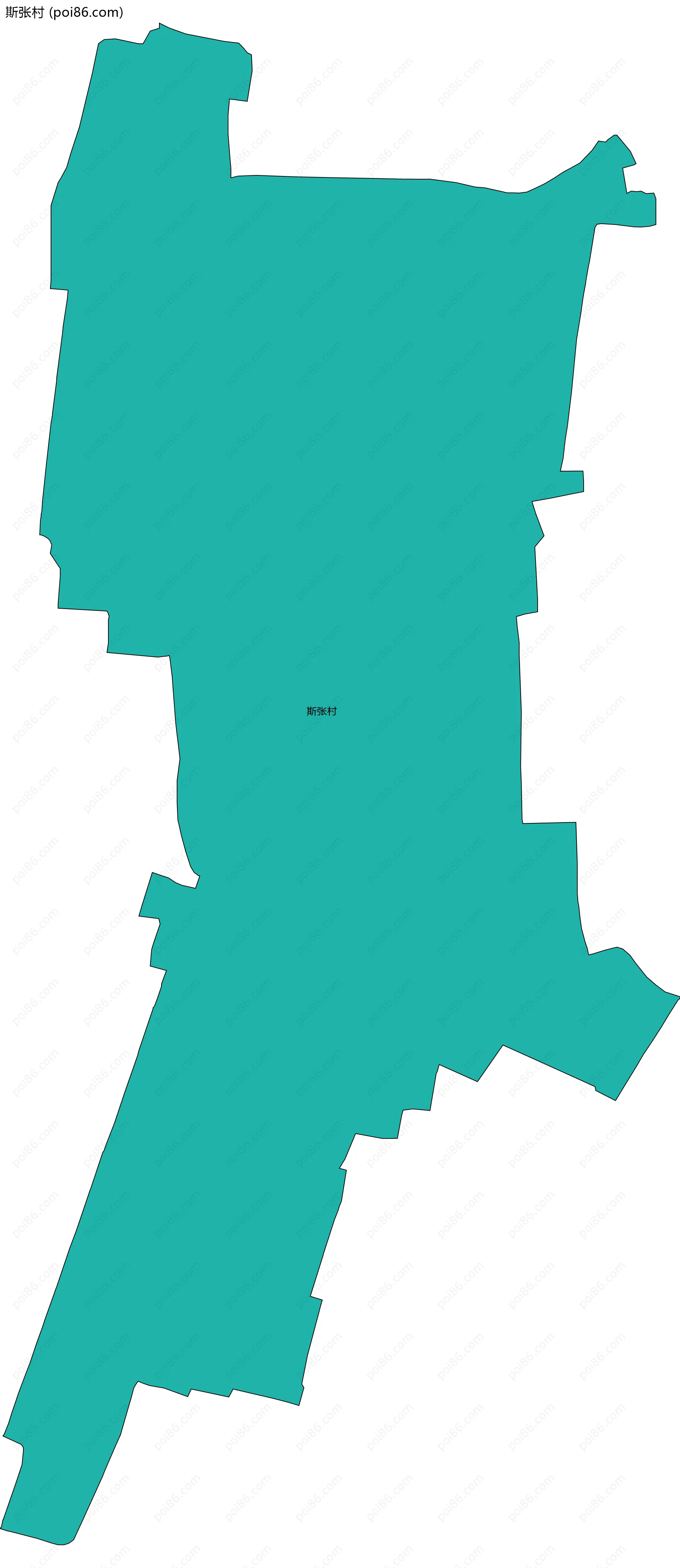 斯张村边界地图