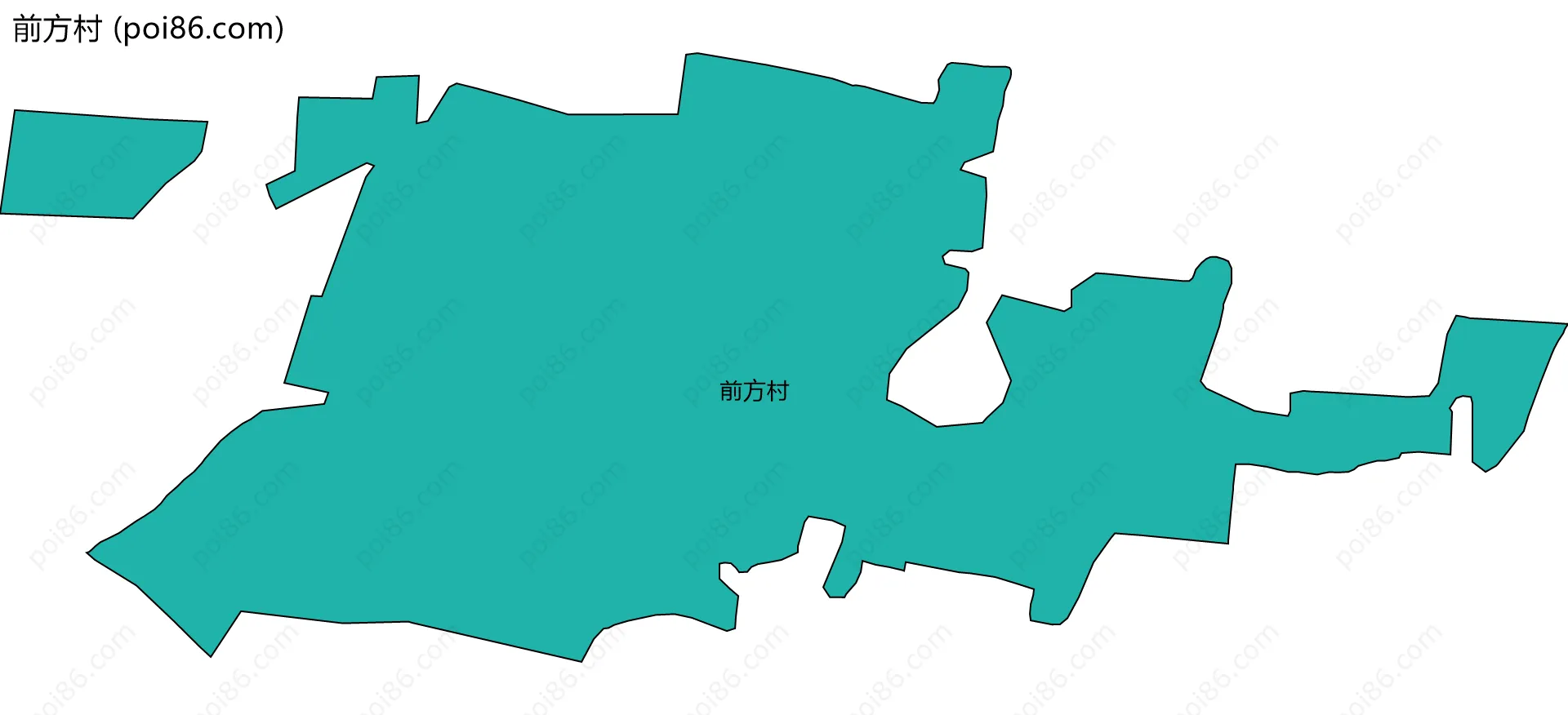 前方村边界地图