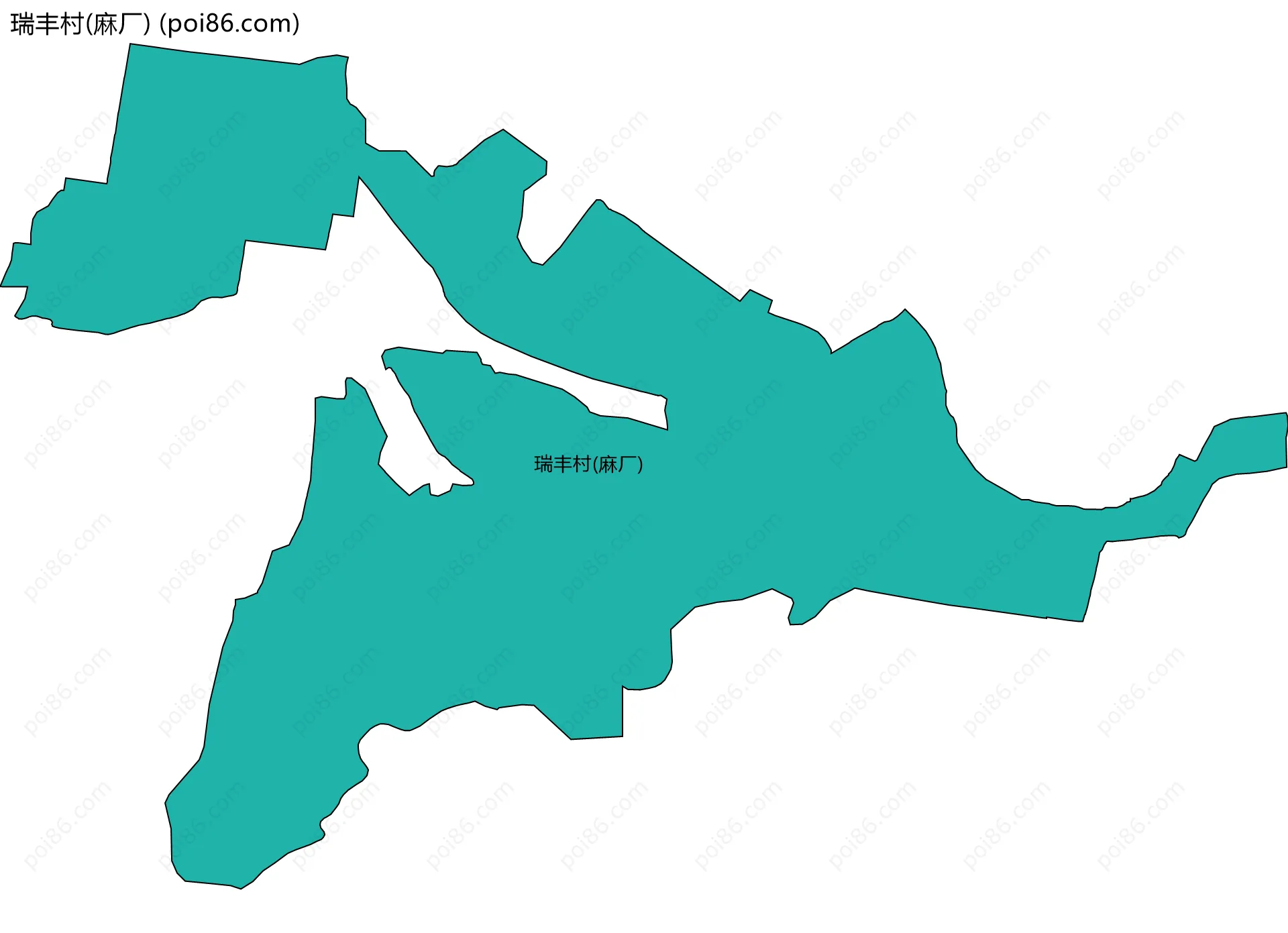 瑞丰村(麻厂)边界地图