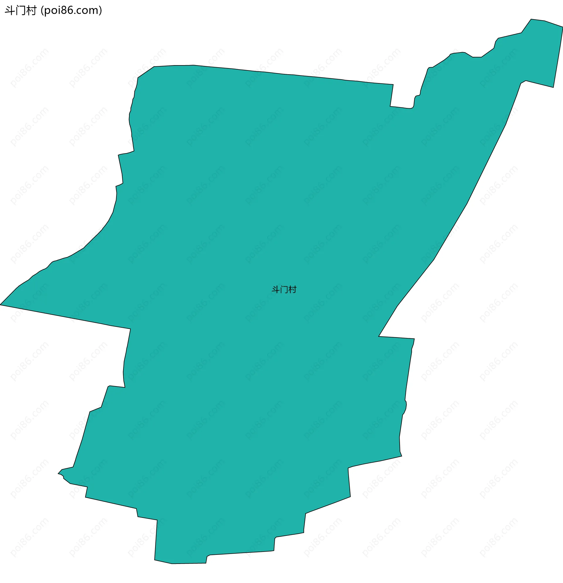 斗门村边界地图