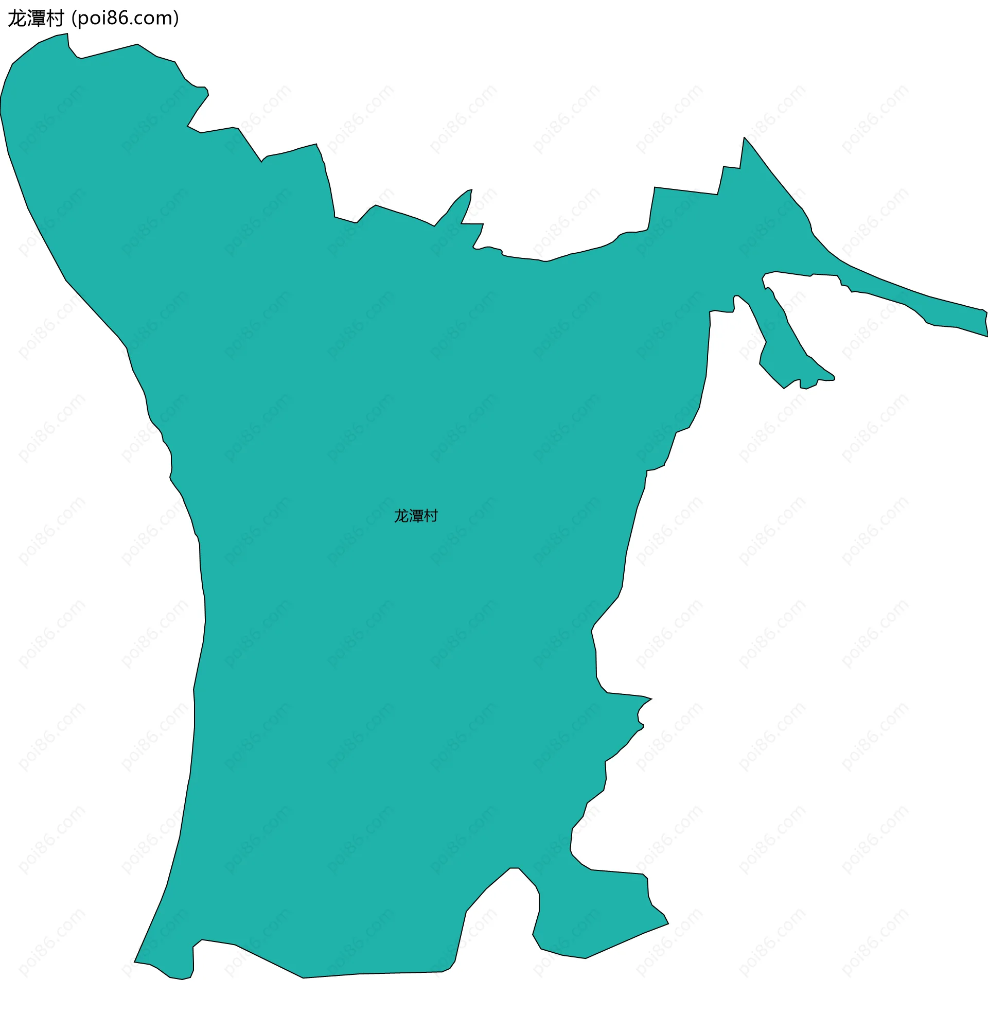 龙潭村边界地图