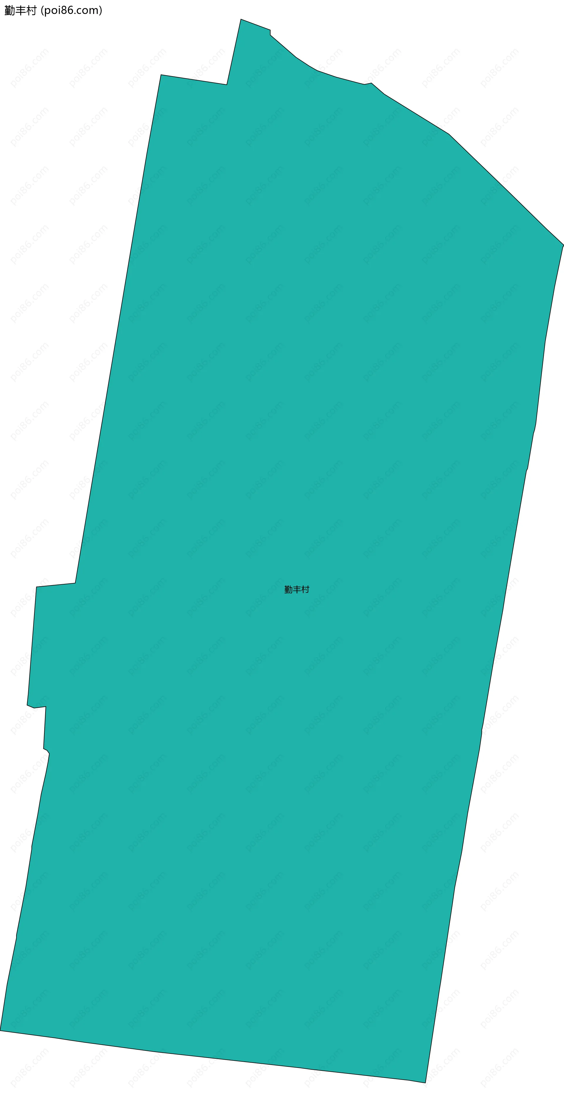 勤丰村边界地图