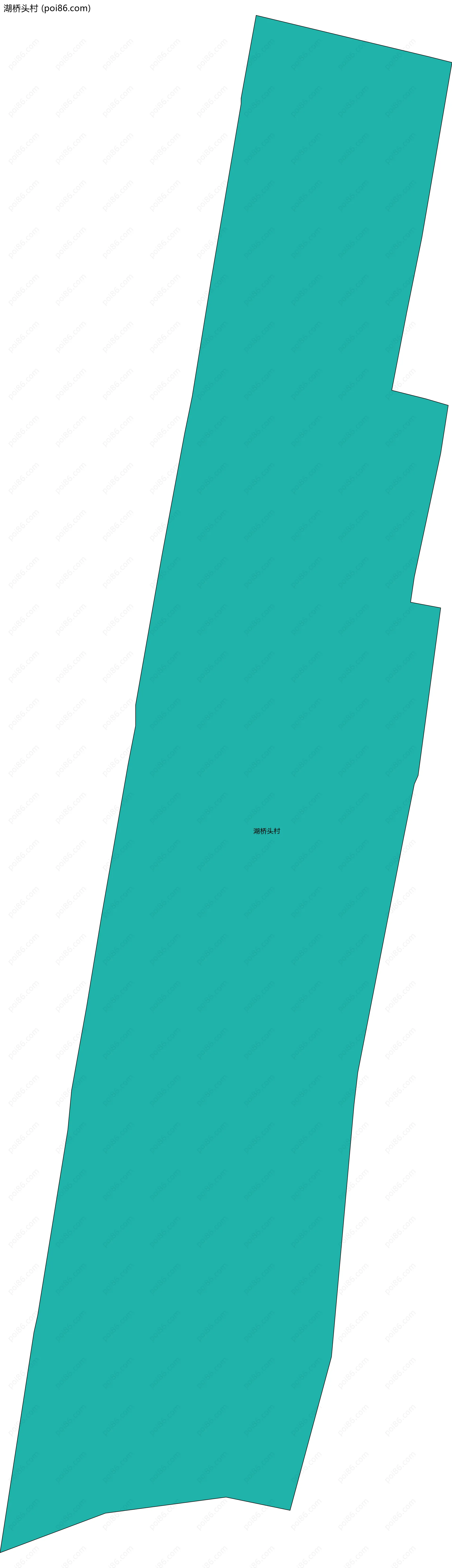 湖桥头村边界地图