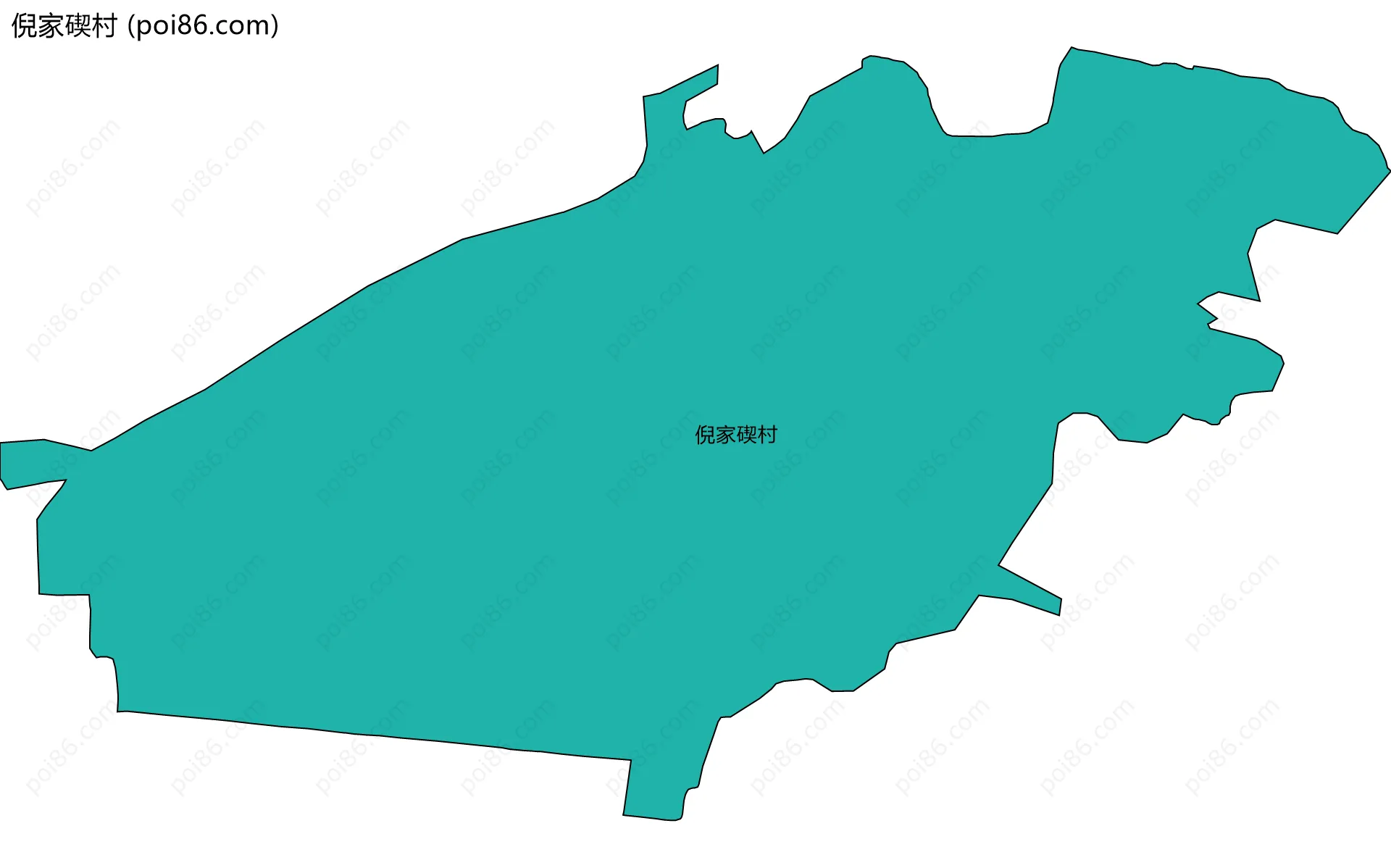 倪家碶村边界地图