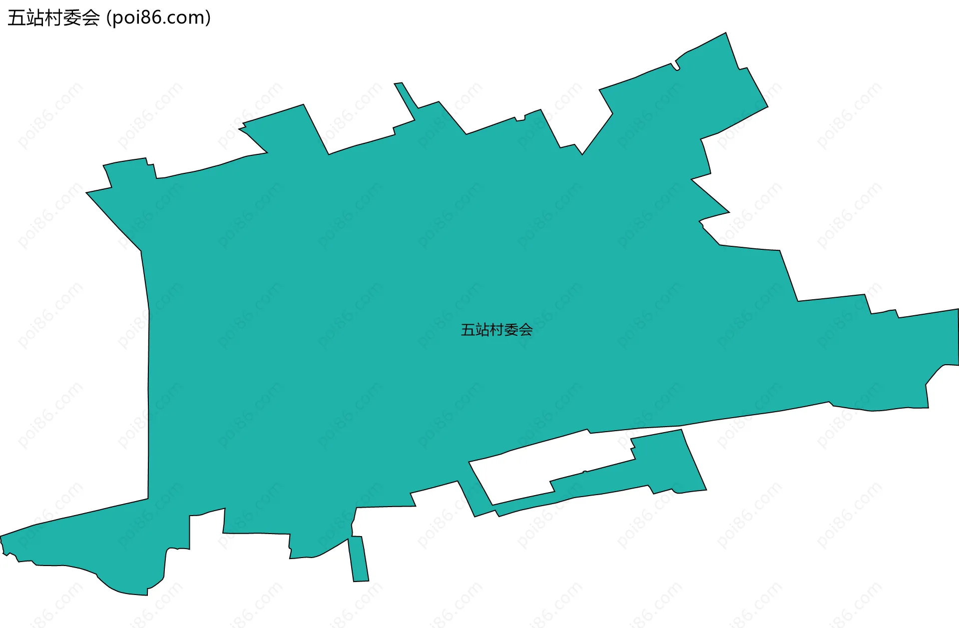 五站村委会边界地图
