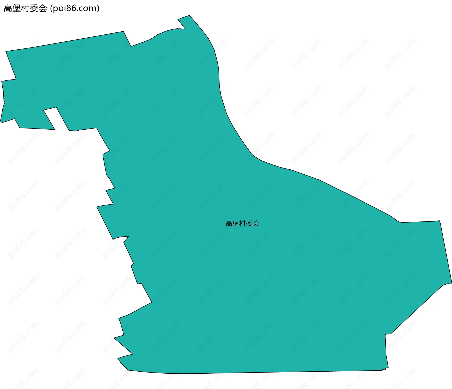 高堡村委会边界地图