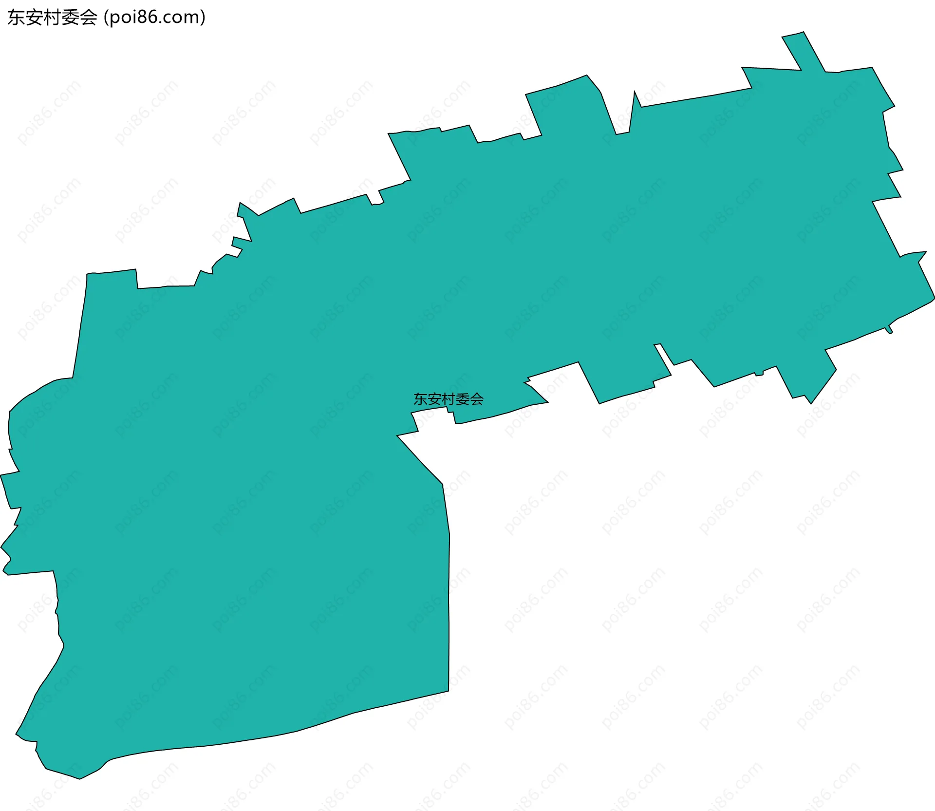 东安村委会边界地图