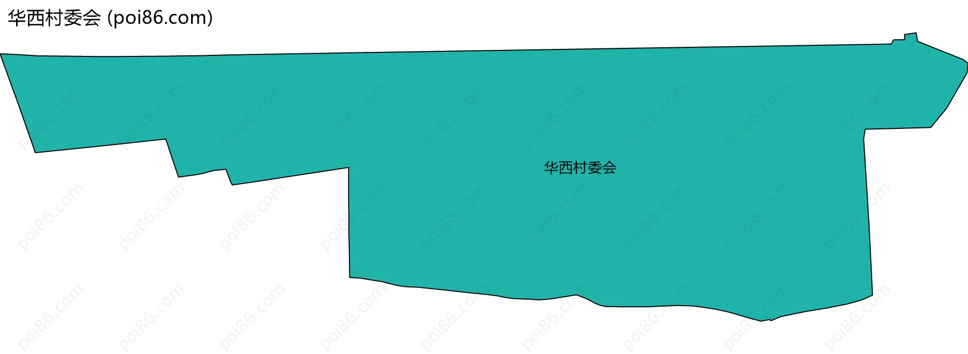 华西村委会边界地图