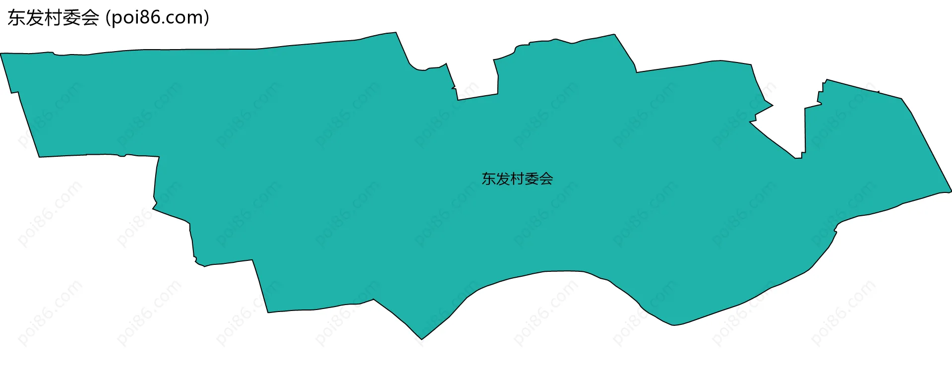 东发村委会边界地图