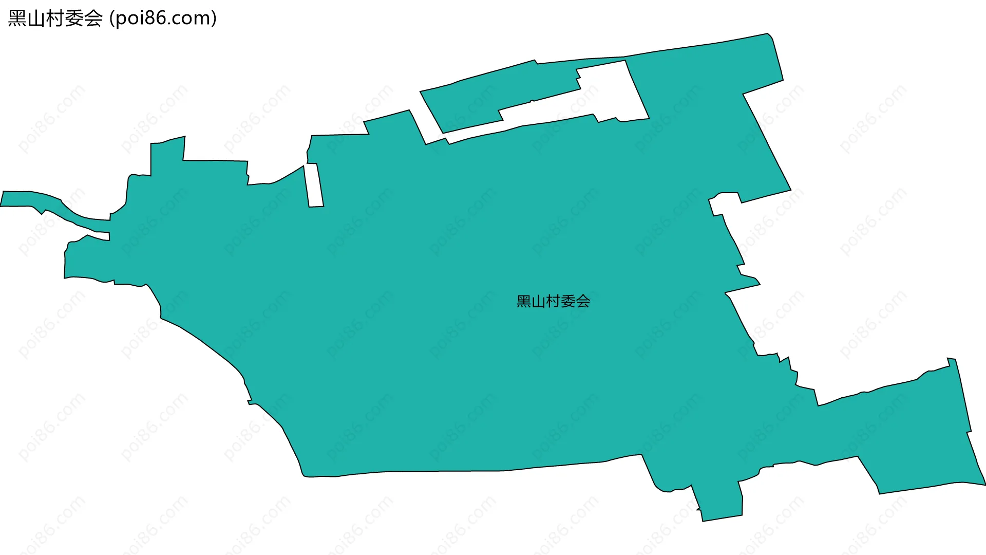 黑山村委会边界地图
