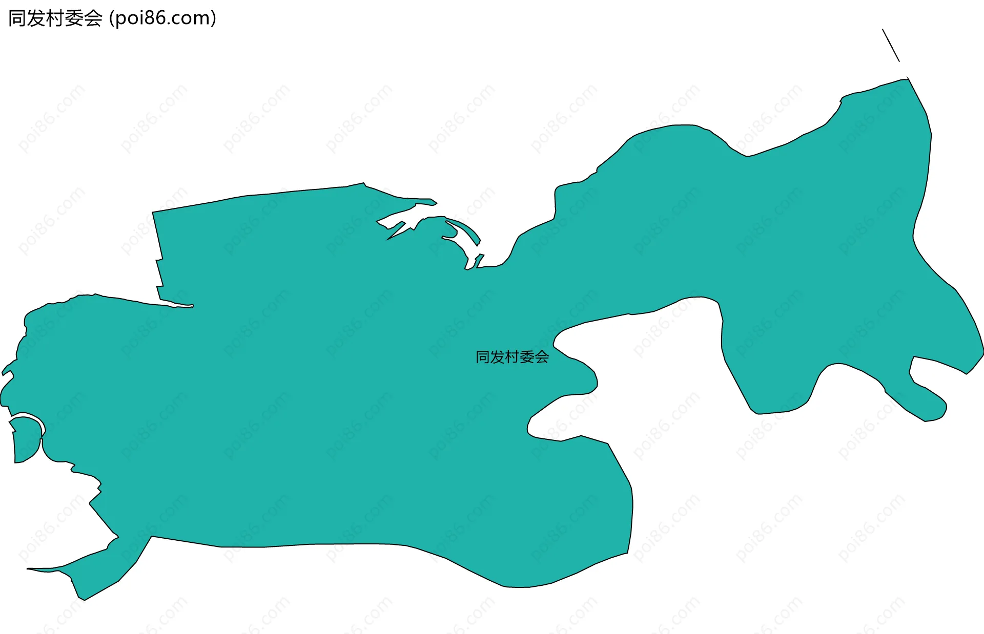 同发村委会边界地图
