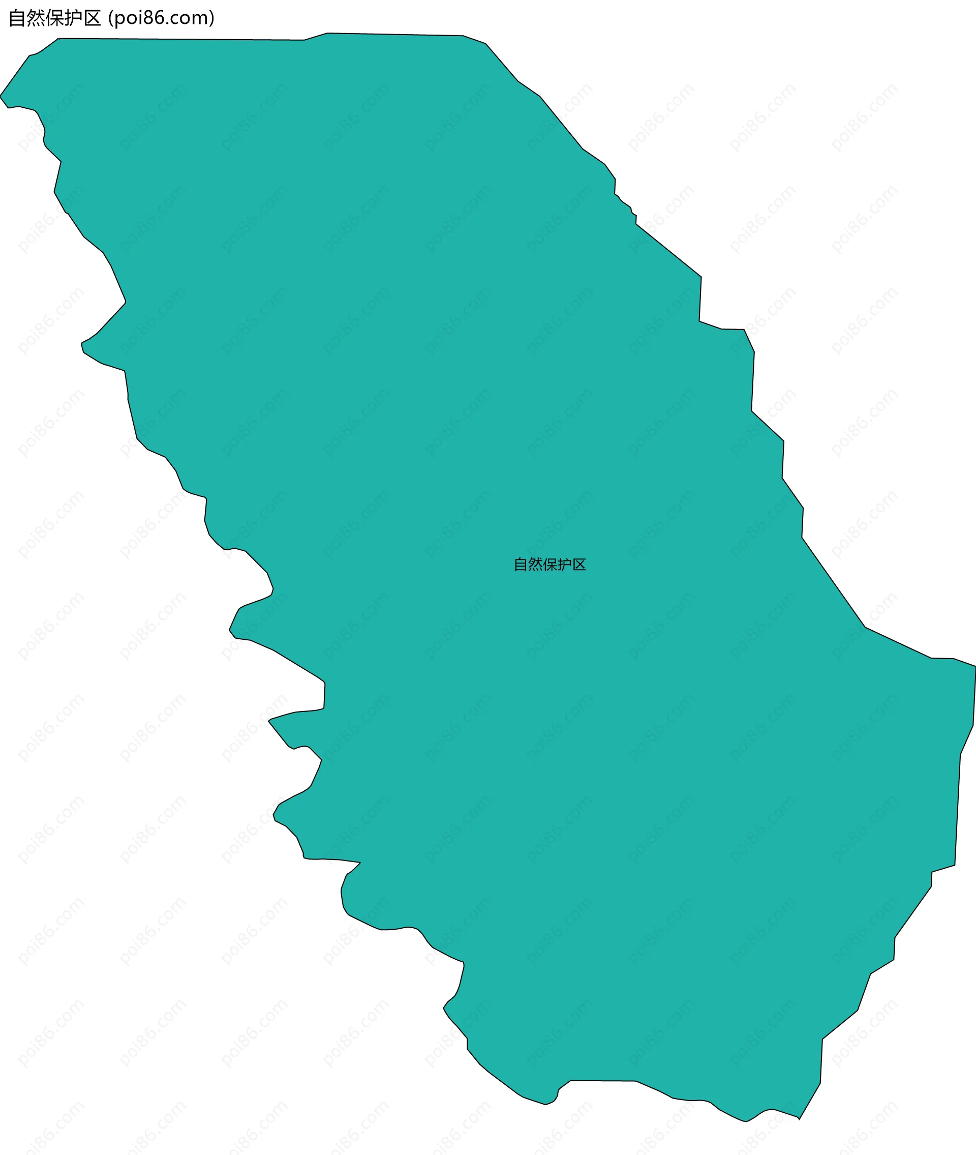 自然保护区边界地图