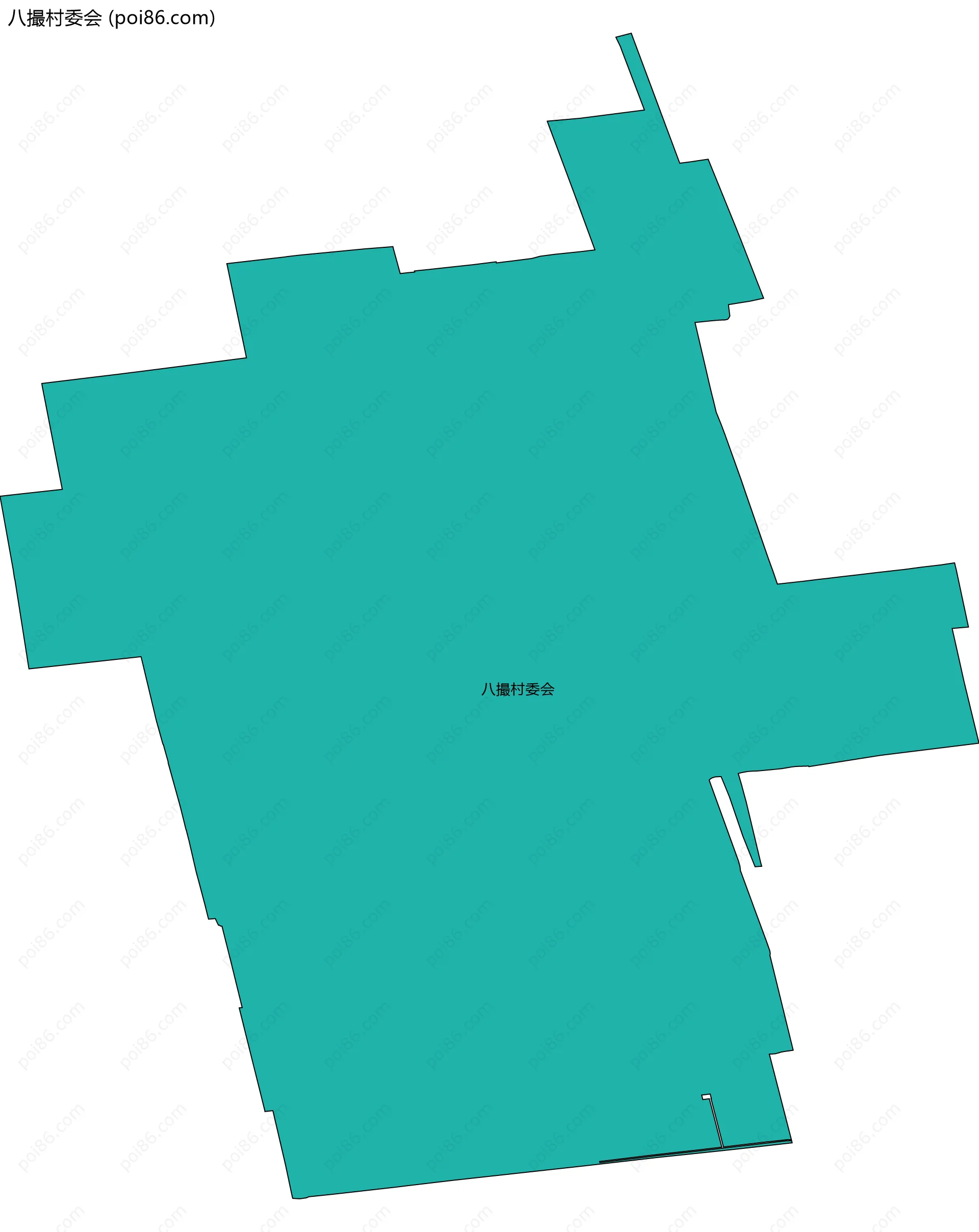 八撮村委会边界地图