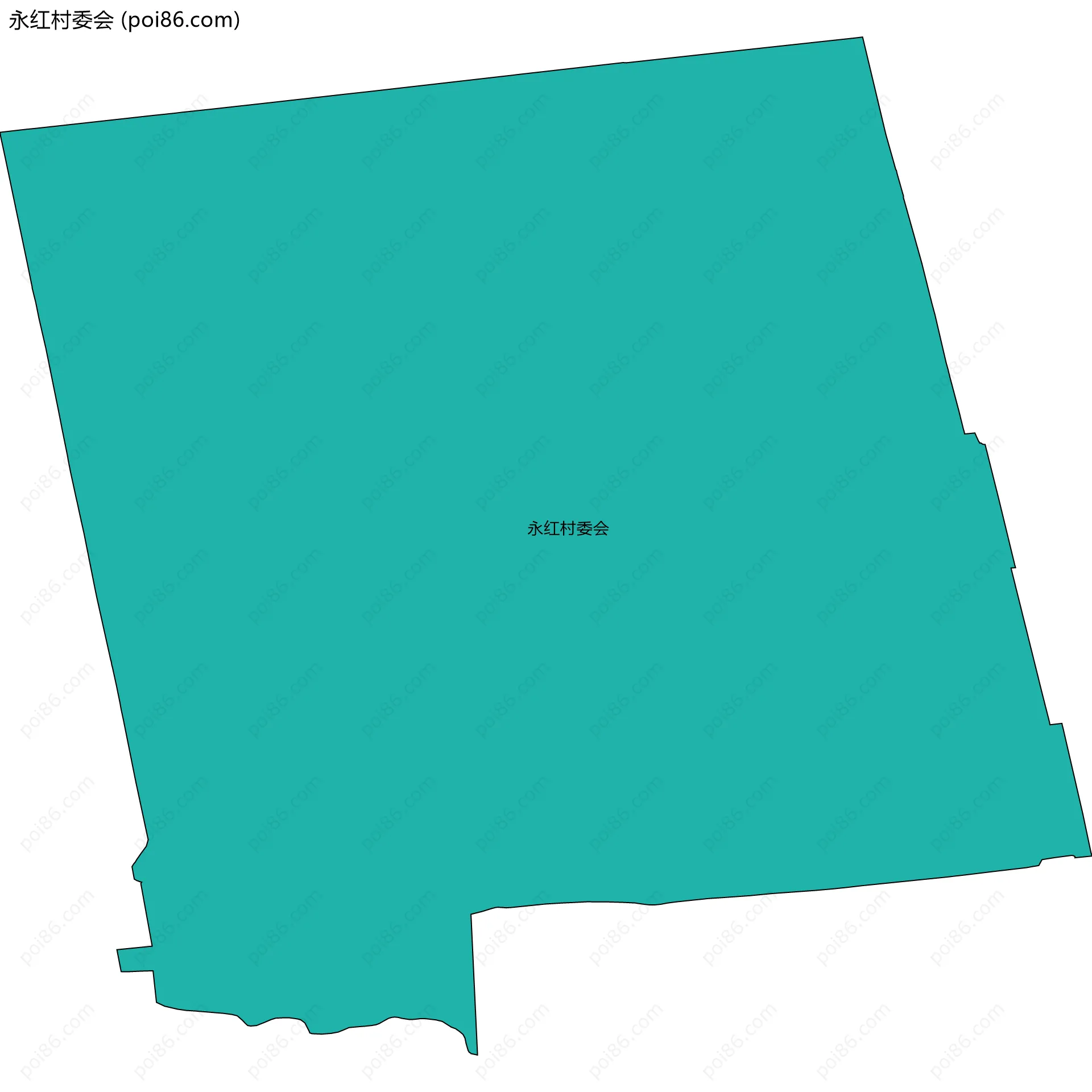 永红村委会边界地图