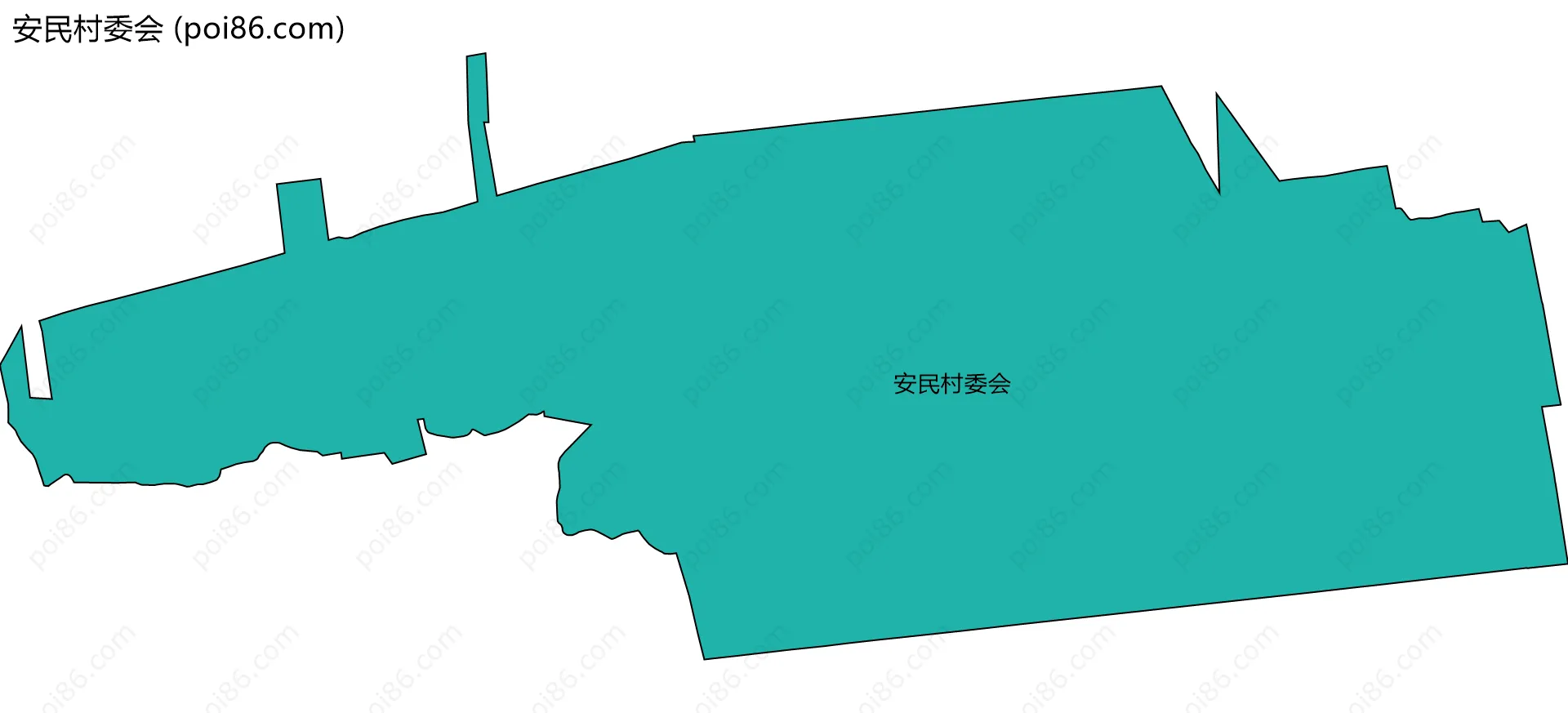 安民村委会边界地图