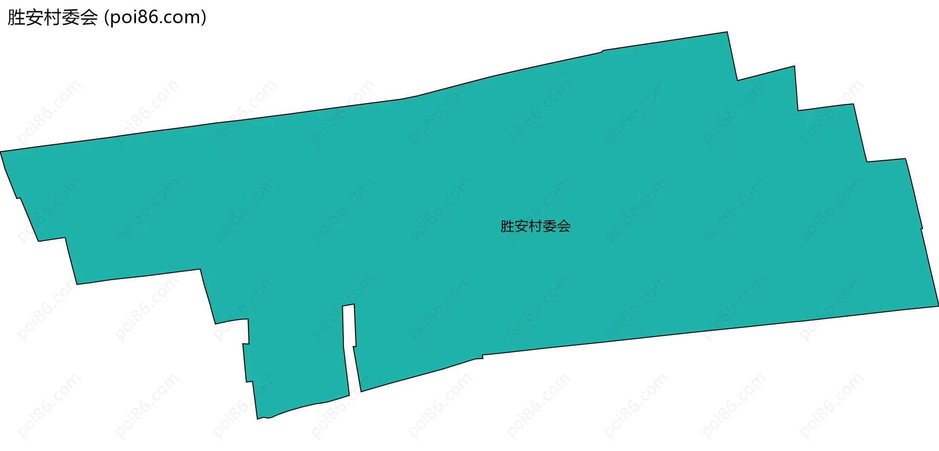 胜安村委会边界地图