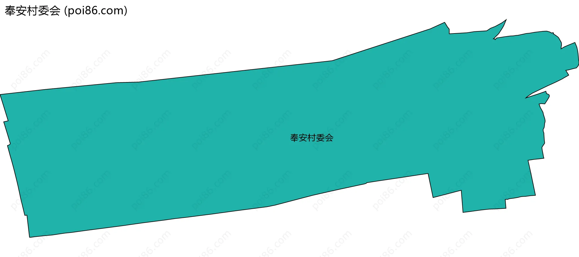 奉安村委会边界地图