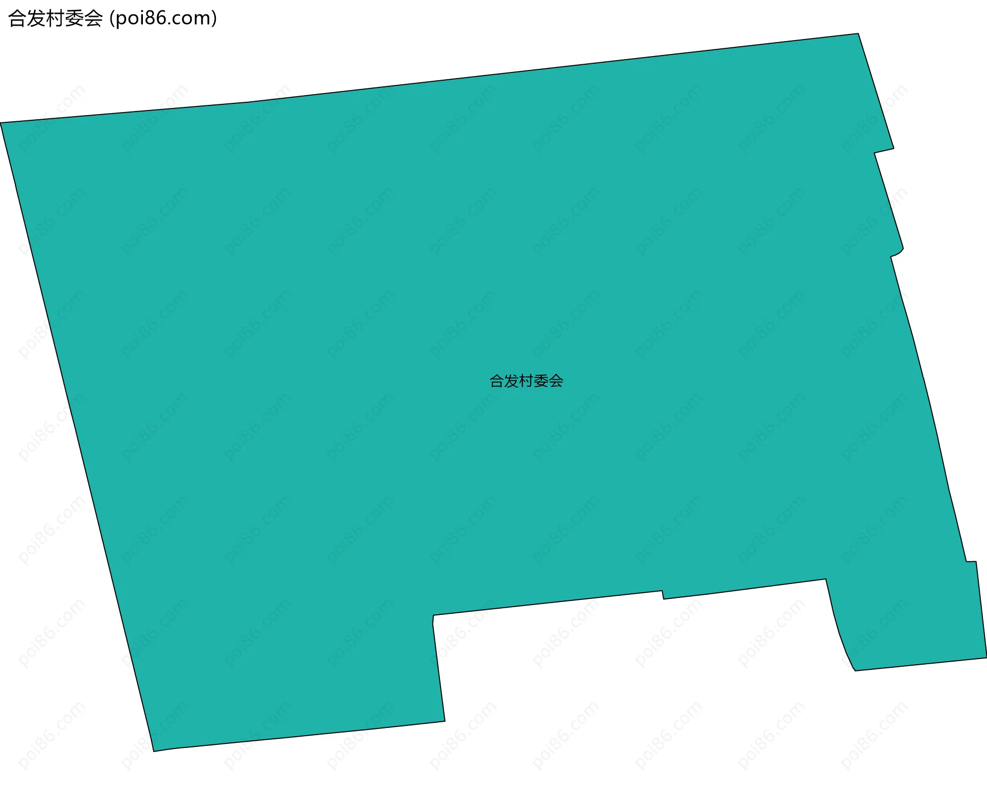 合发村委会边界地图