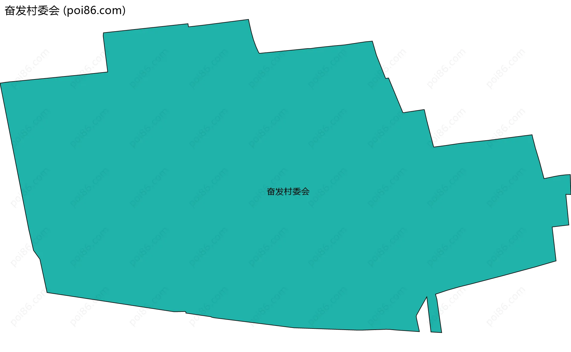 奋发村委会边界地图