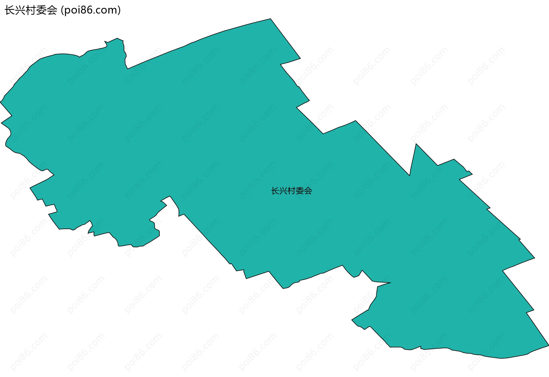 长兴村委会边界地图