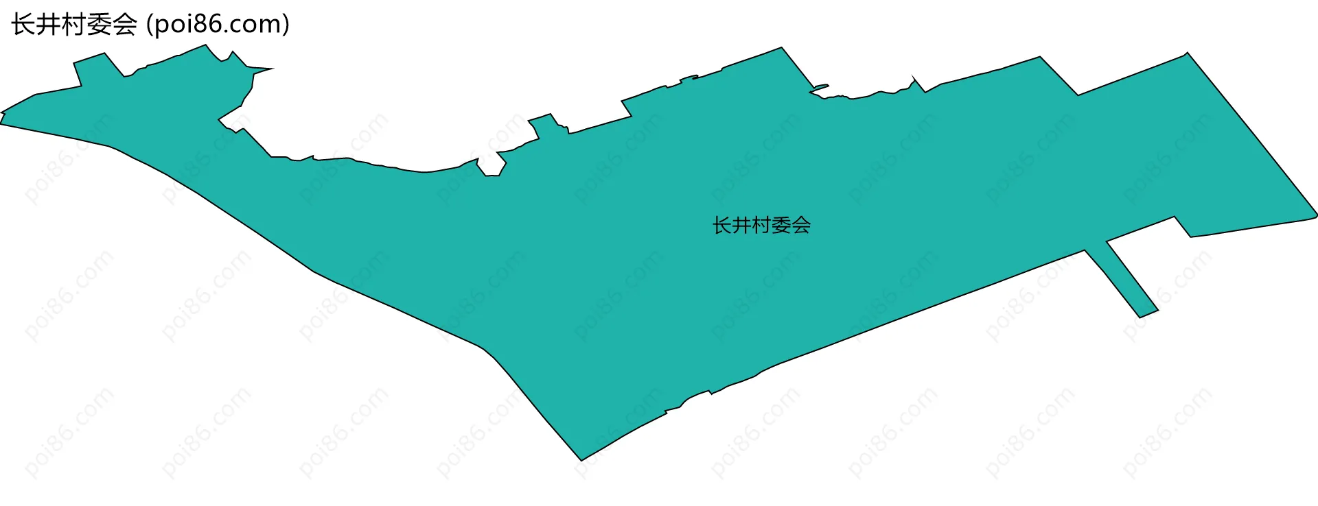 长井村委会边界地图