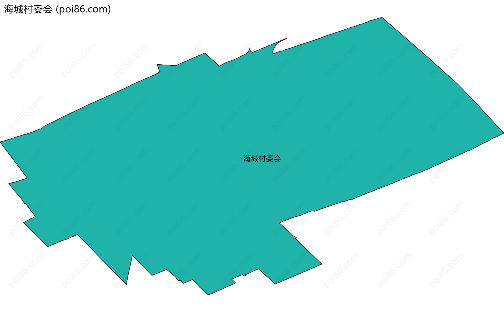 海城村委会边界地图