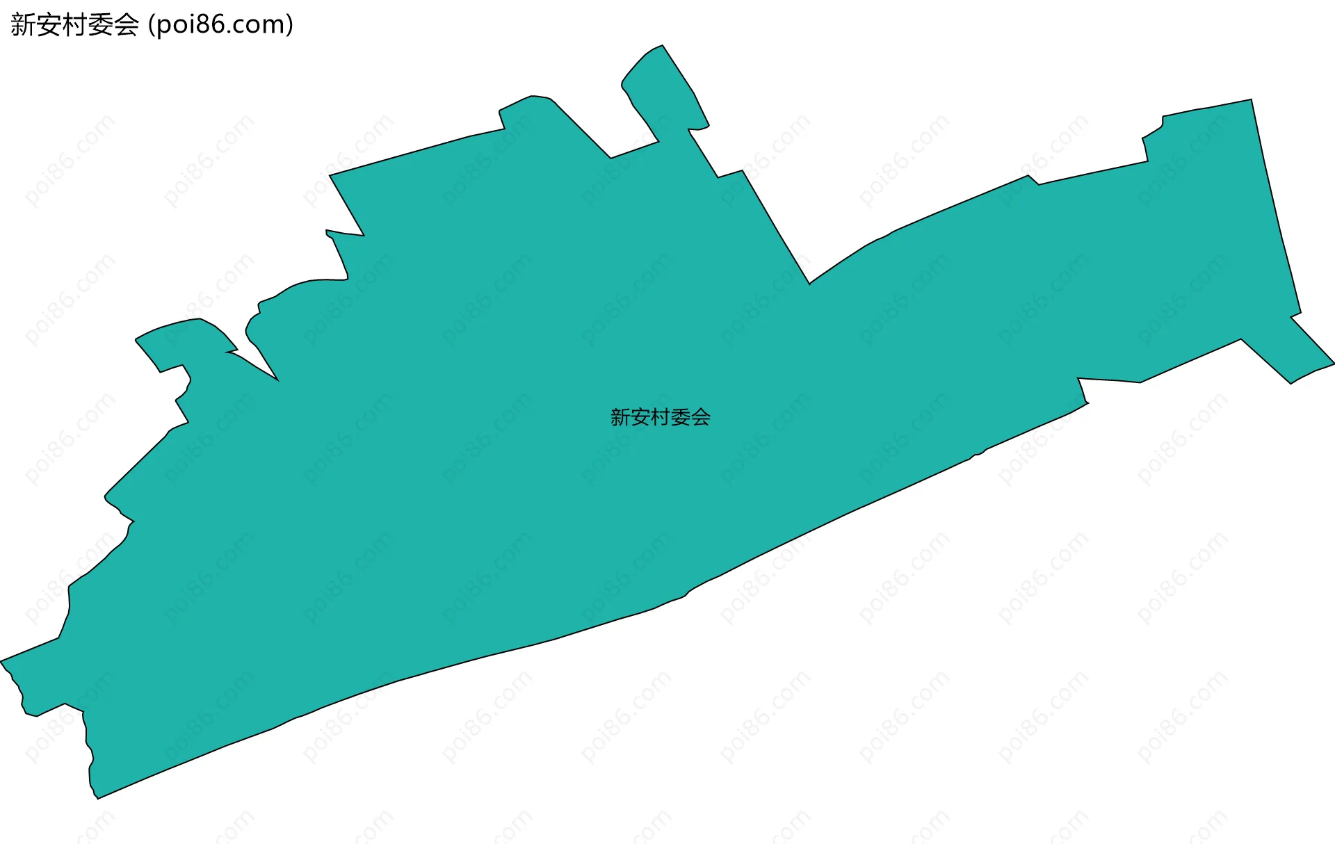 新安村委会边界地图