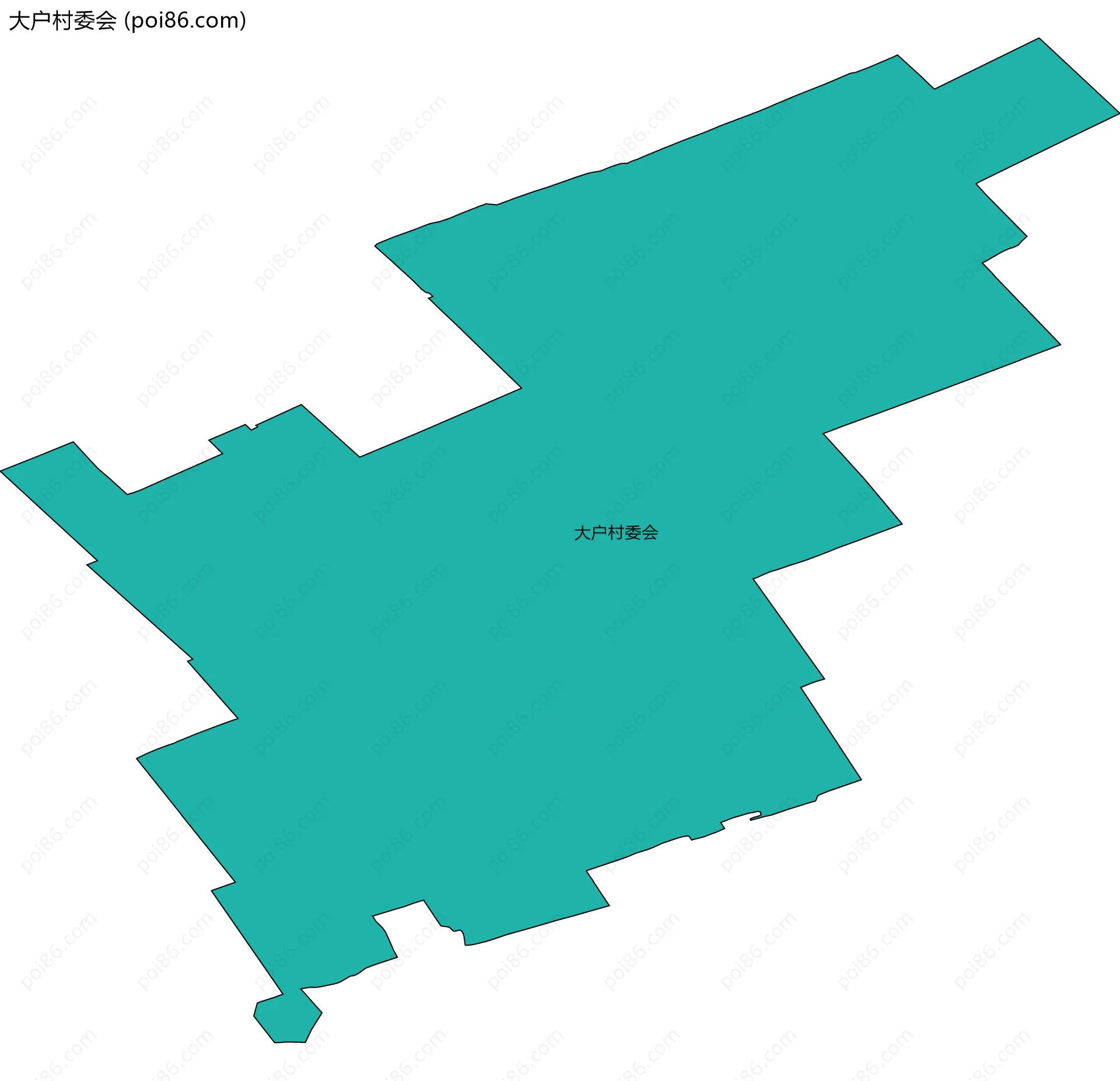 大户村委会边界地图