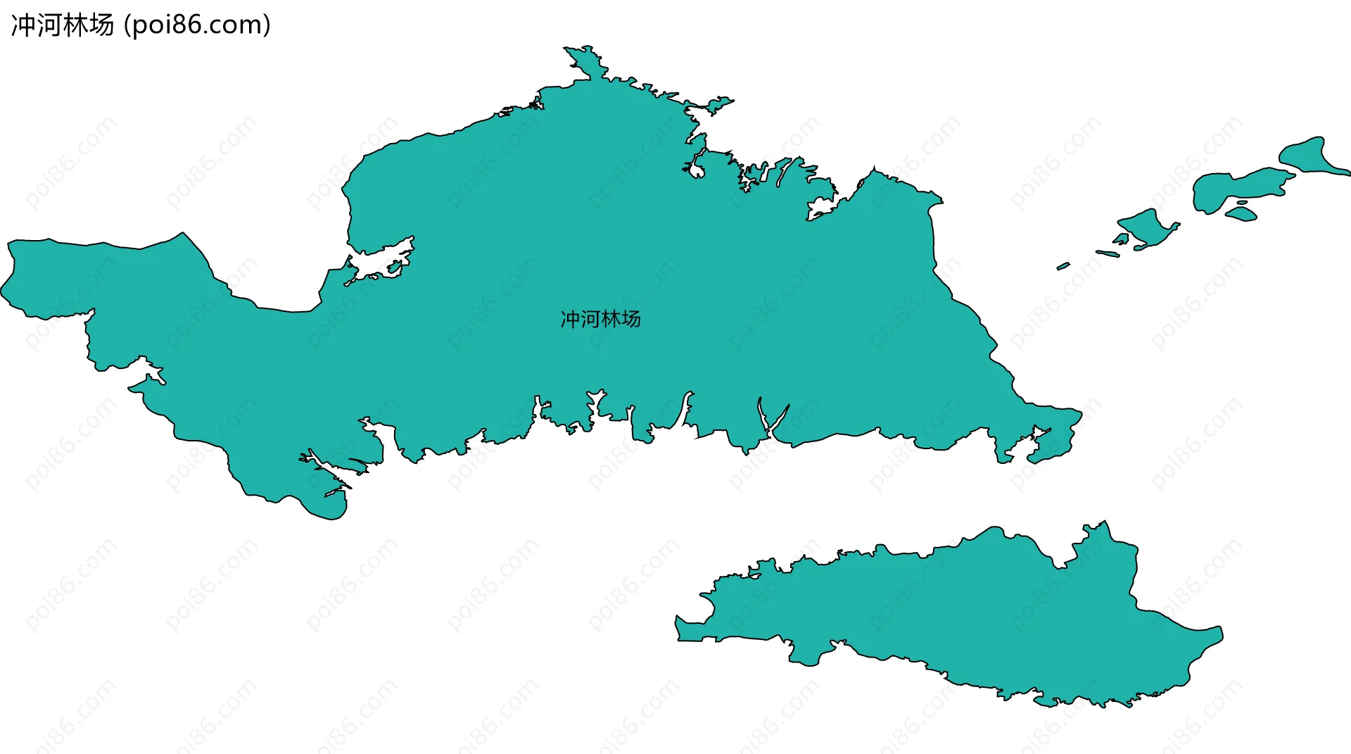 冲河林场边界地图