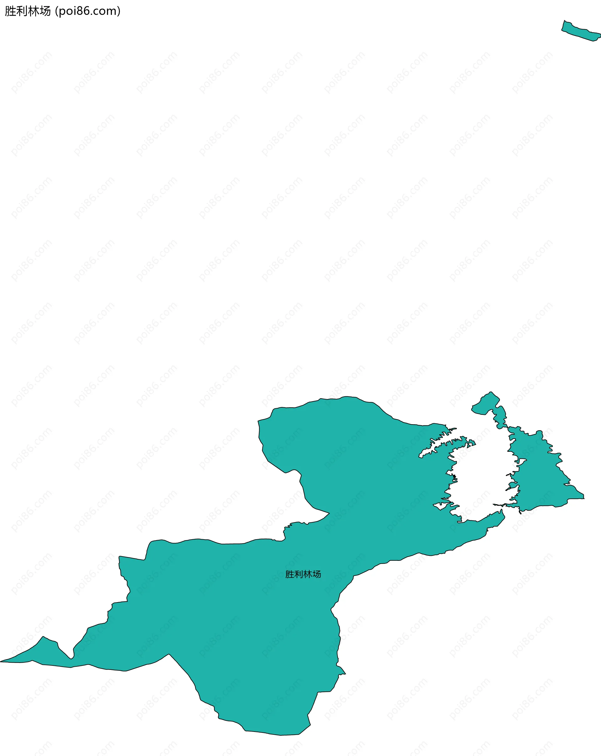 胜利林场边界地图