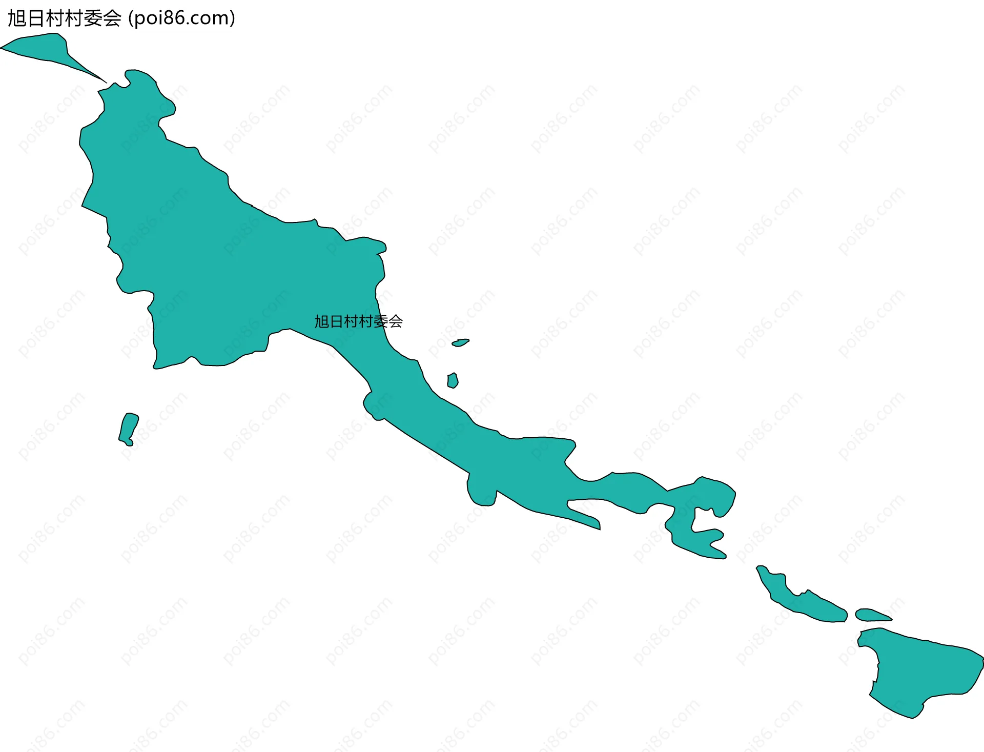旭日村村委会边界地图