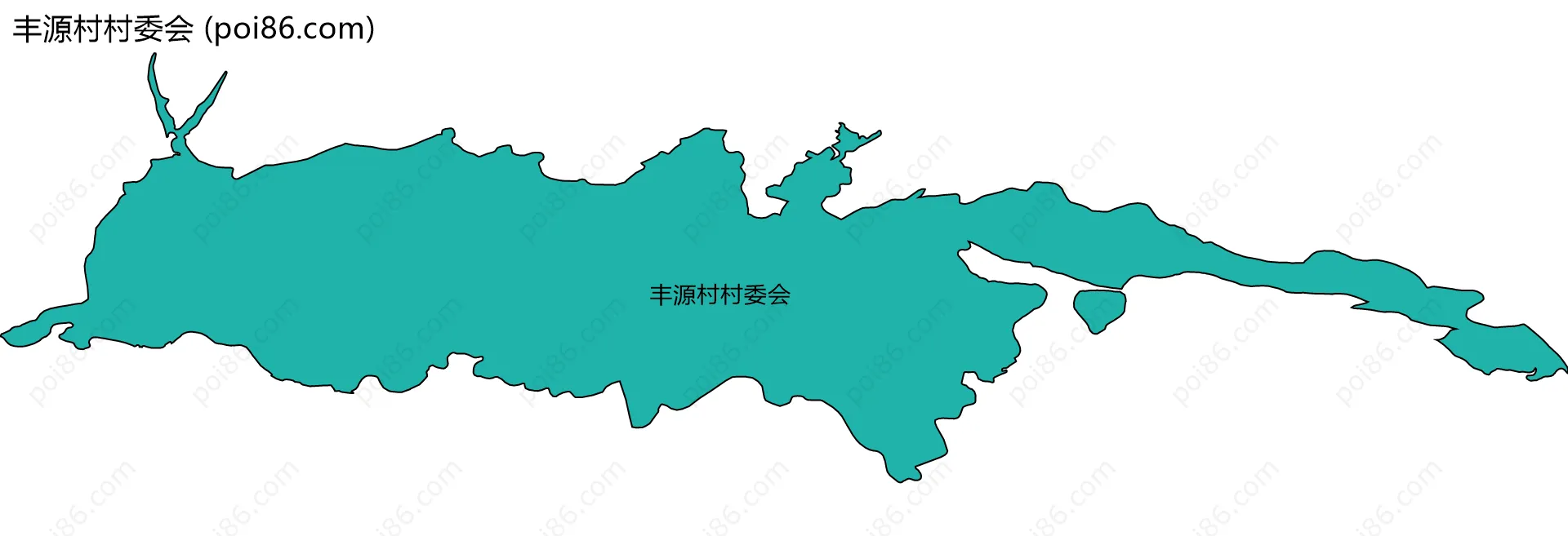 丰源村村委会边界地图