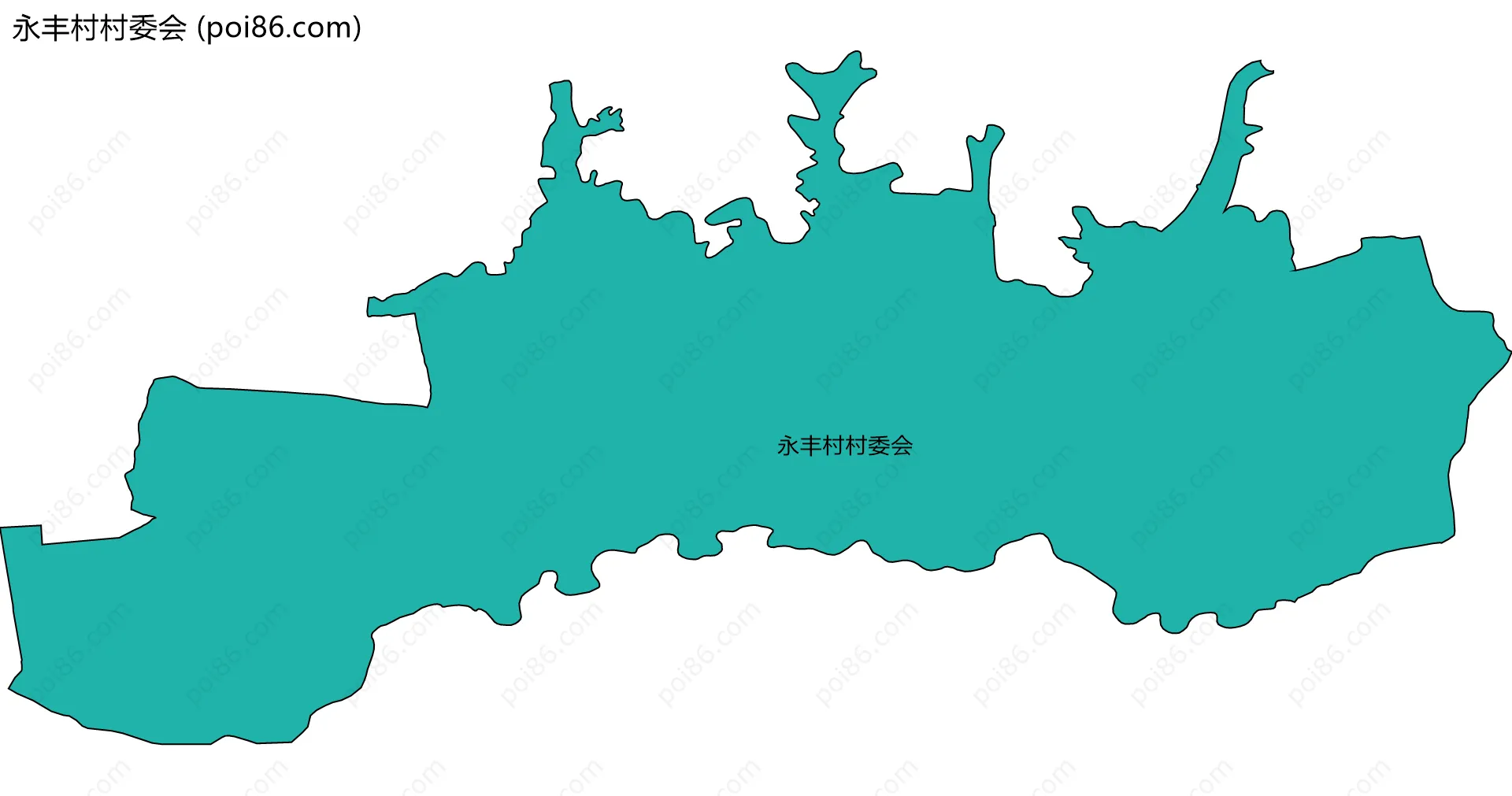 永丰村村委会边界地图