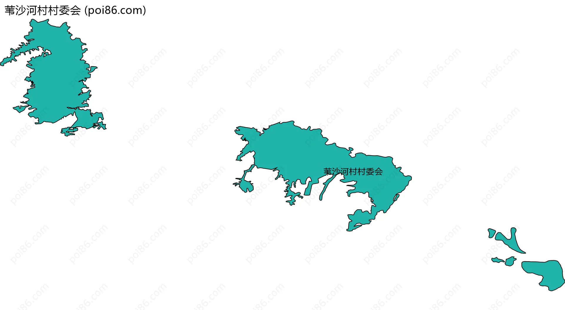 苇沙河村村委会边界地图