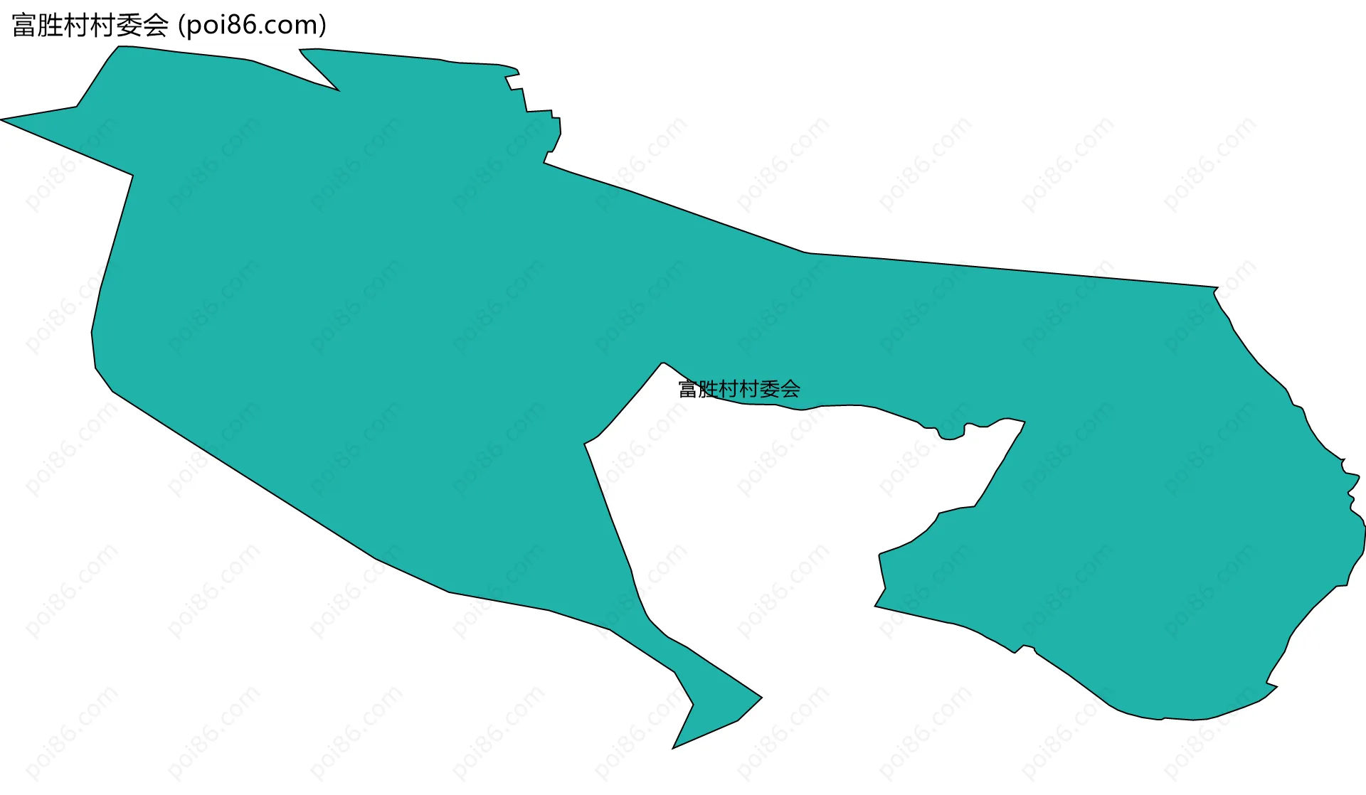 富胜村村委会边界地图