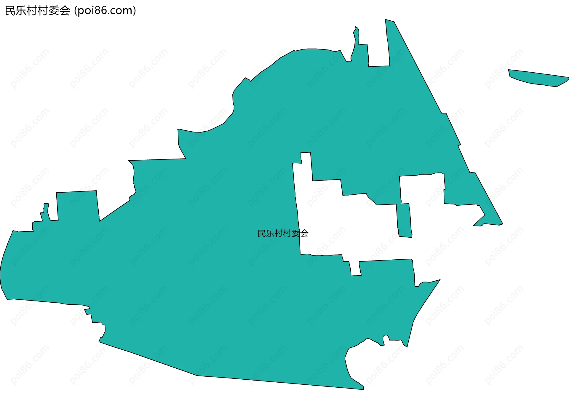 民乐村村委会边界地图