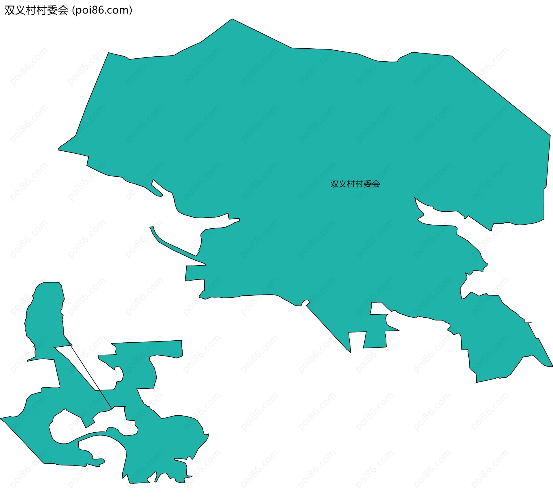 双义村村委会边界地图