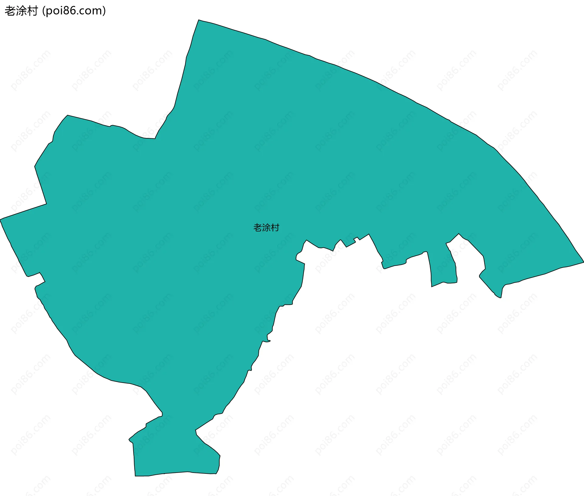 老涂村边界地图