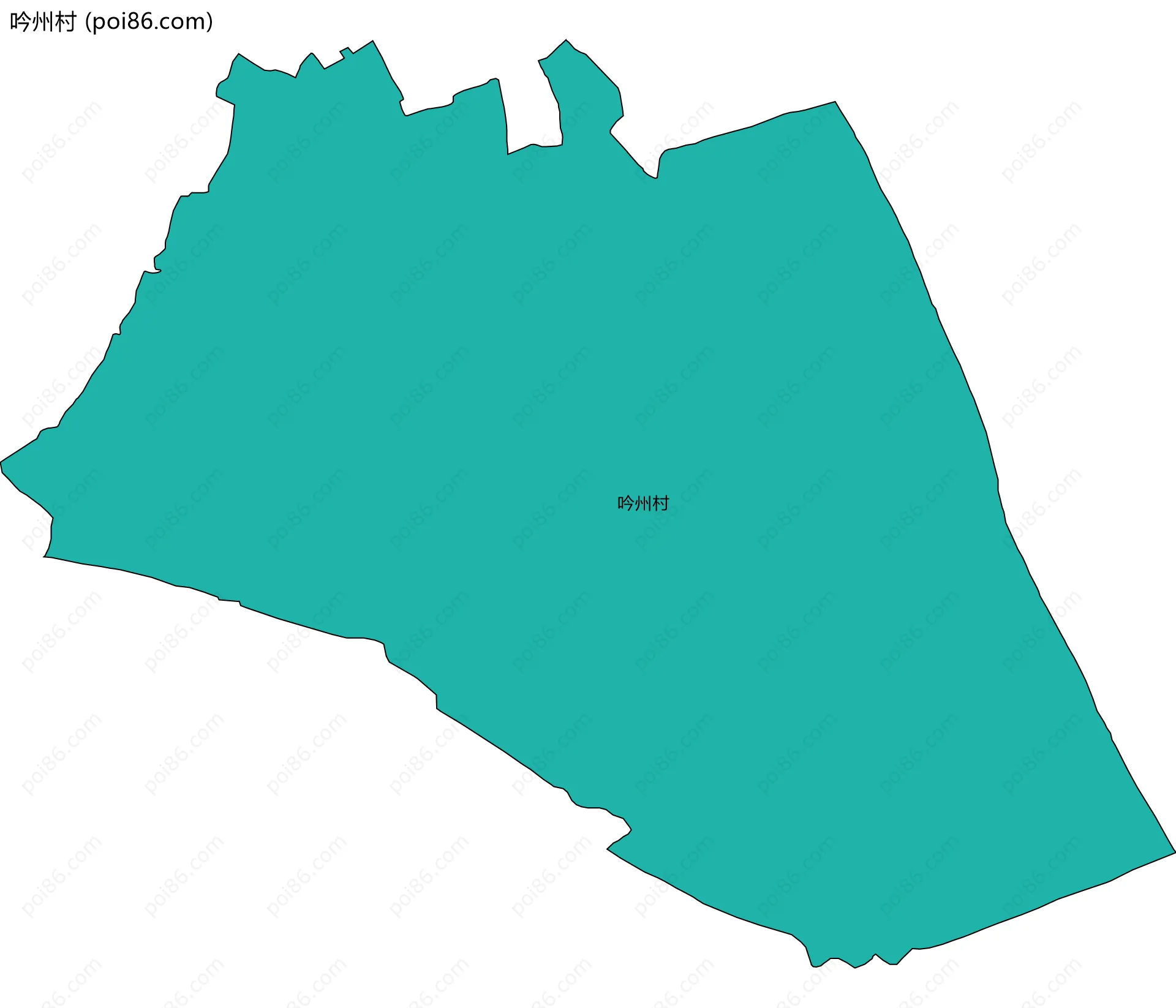 吟州村边界地图