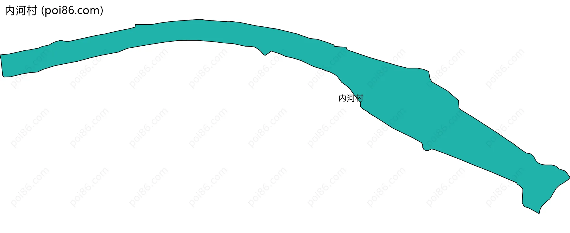 内河村边界地图