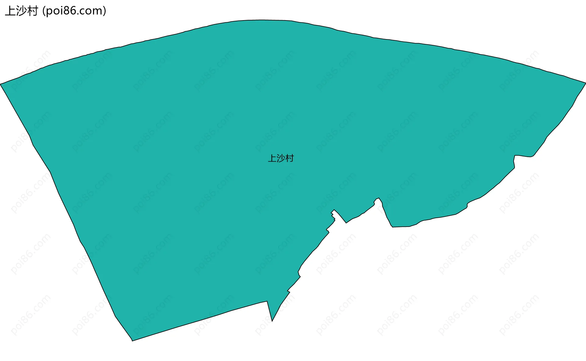 上沙村边界地图