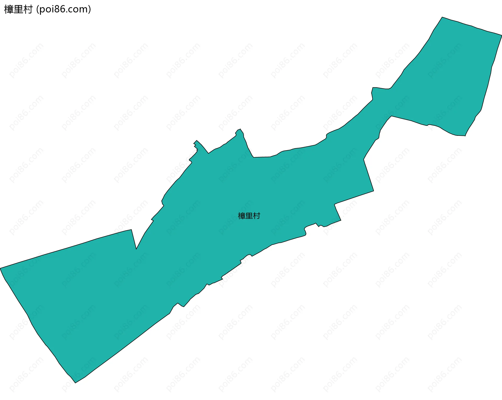 樟里村边界地图