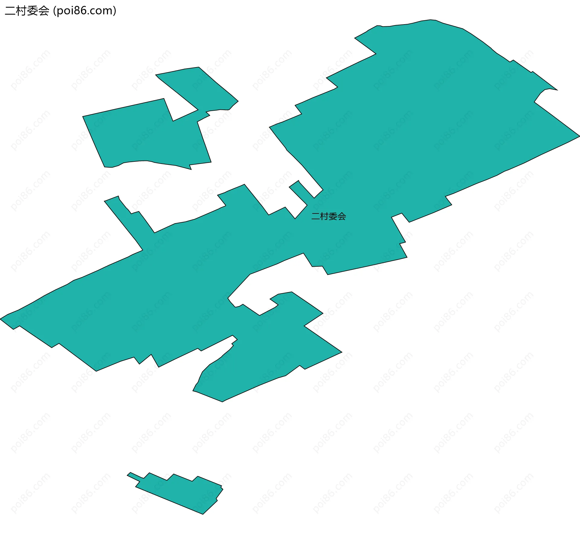 二村委会边界地图