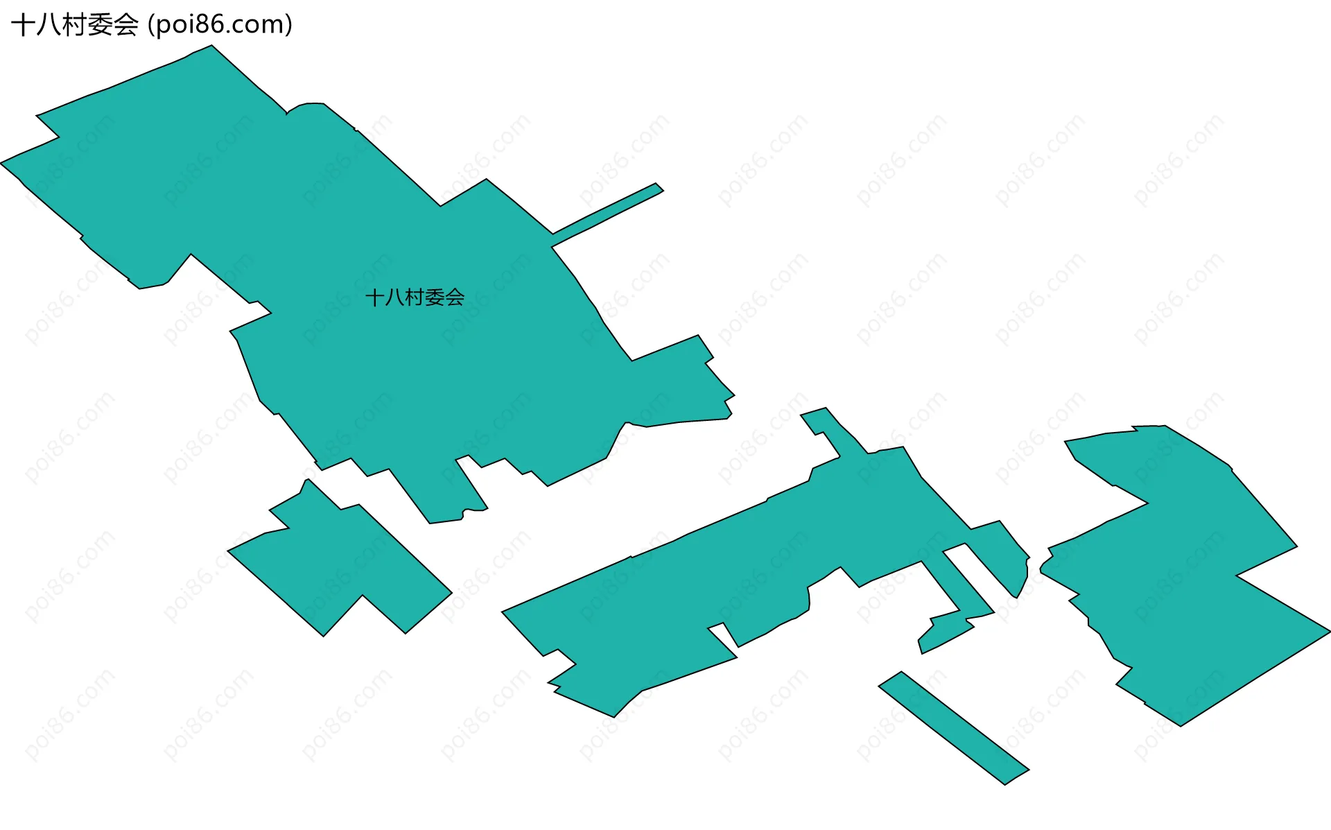 十八村委会边界地图