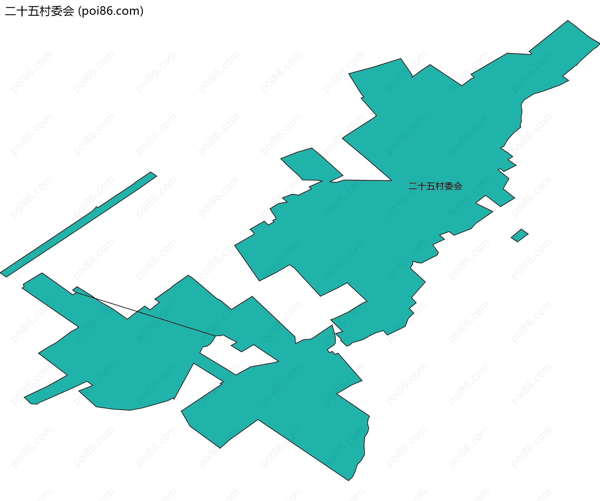 二十五村委会边界地图