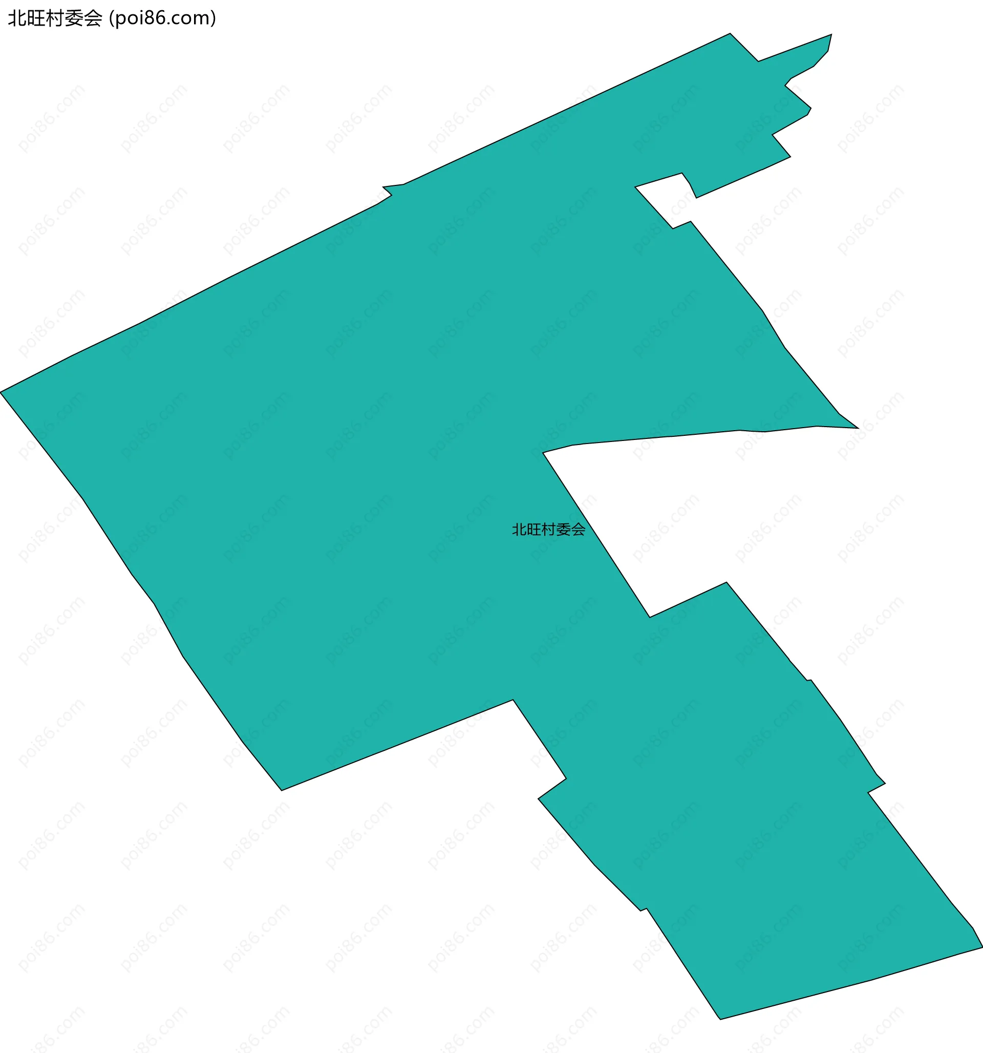 北旺村委会边界地图