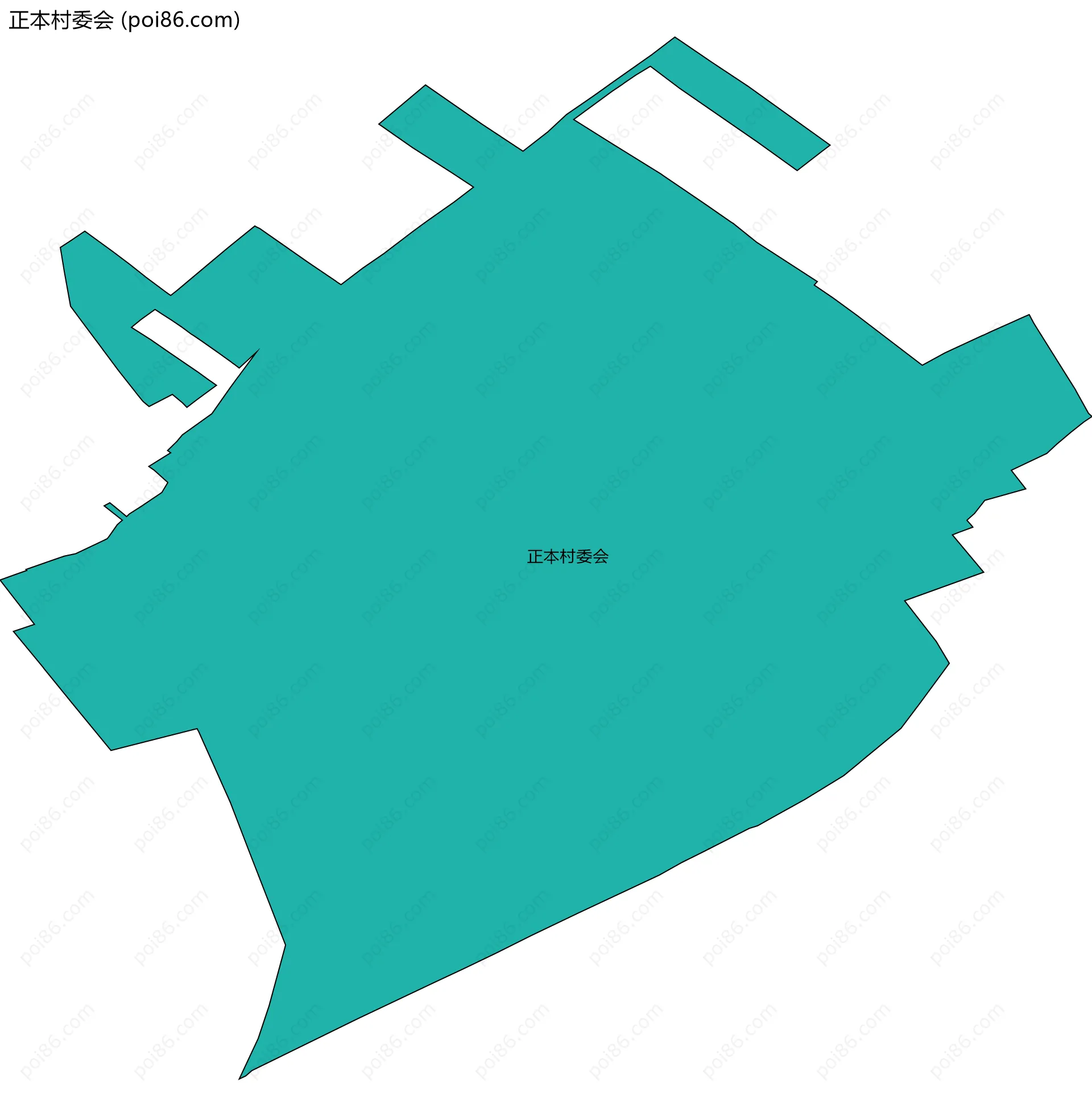 正本村委会边界地图