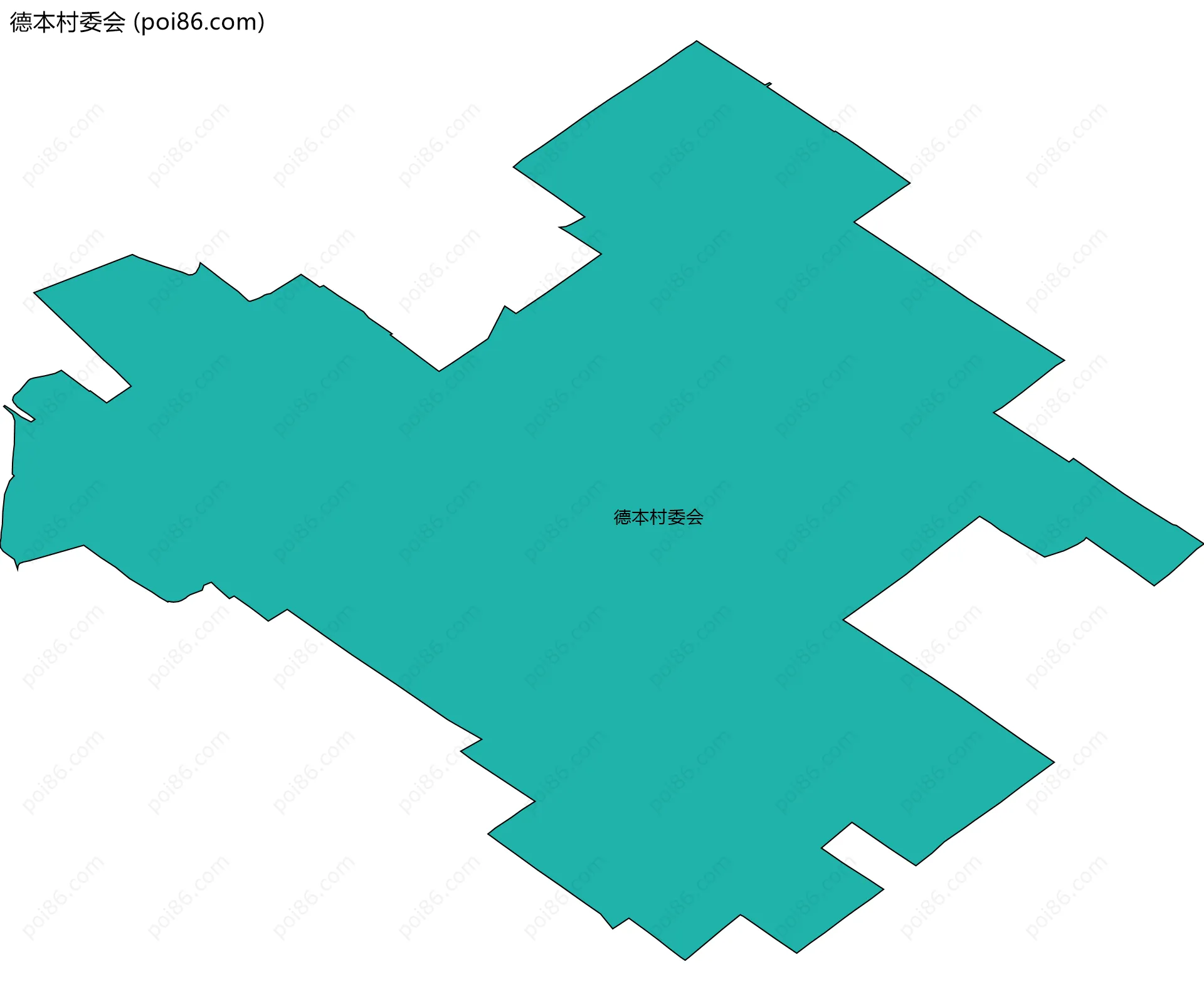德本村委会边界地图