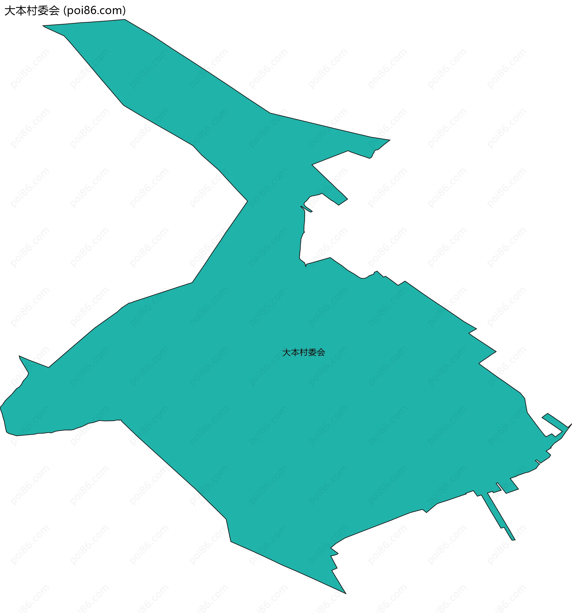 大本村委会边界地图