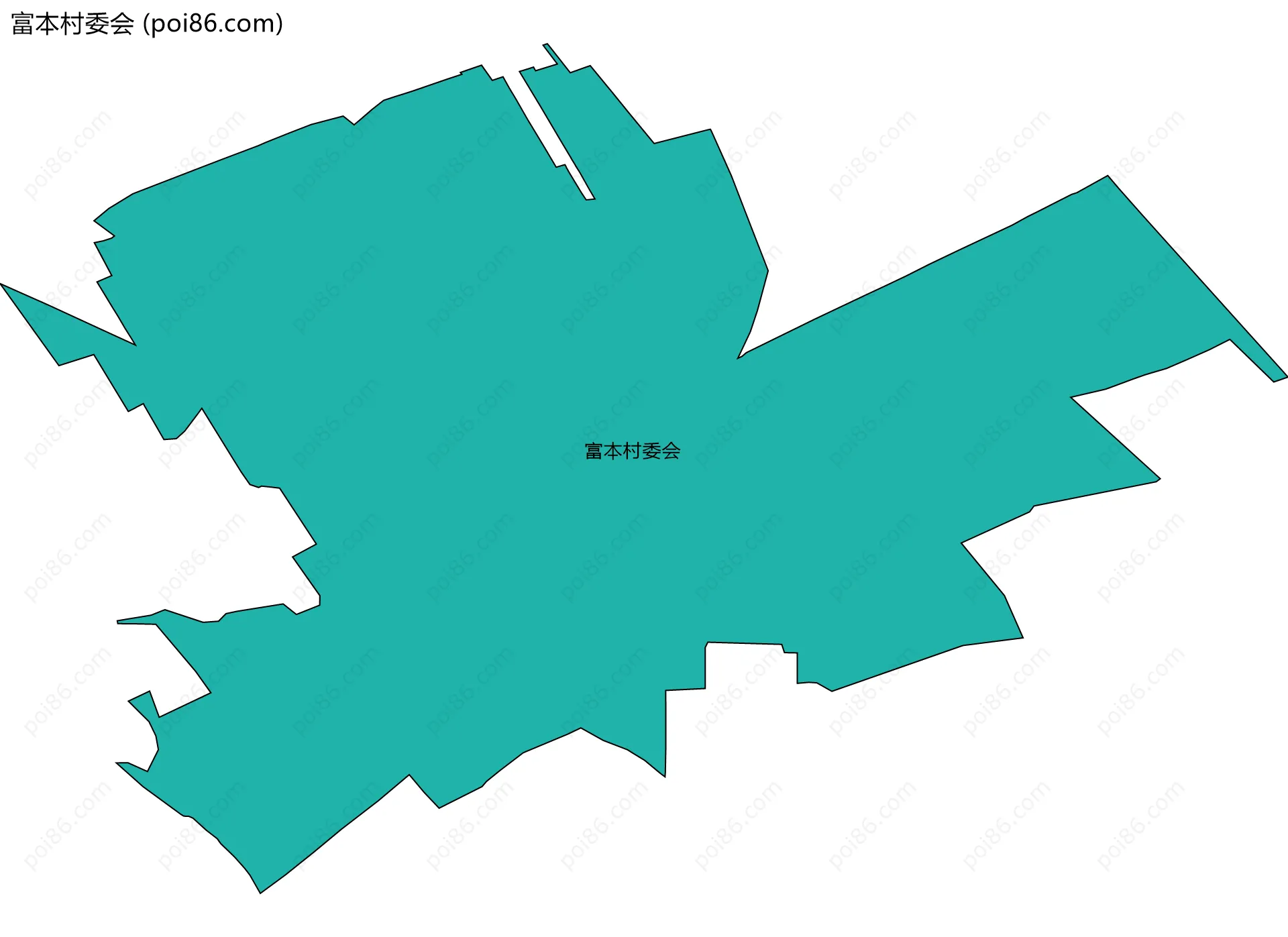 富本村委会边界地图